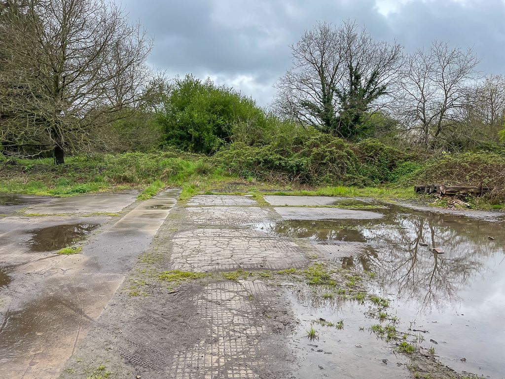 Foundations of former buildings in Horton Country Park, just north of the site of Long Grove Mental Hospital.  Photo © Ian Capper (cc-by-sa/2.0)